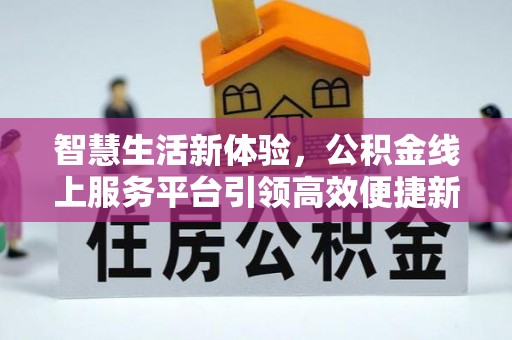 雷波智慧生活新体验，公积金线上服务平台引领高效便捷新时代