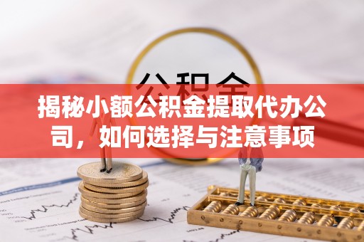 雷波揭秘小额公积金提取代办公司，如何选择与注意事项