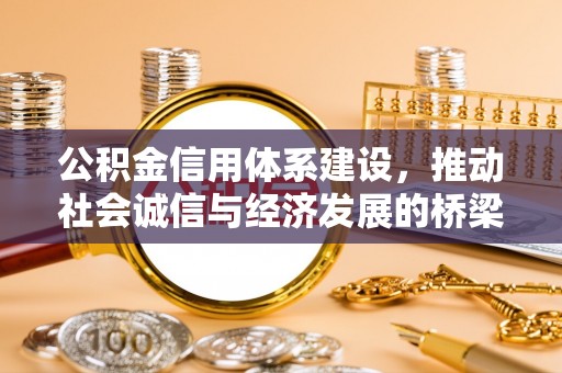 雷波公积金信用体系建设，推动社会诚信与经济发展的桥梁
